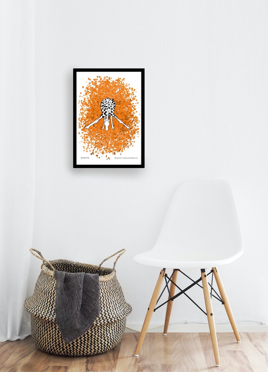 CLEARANCE - Giraffe - A5 Art Print