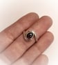 Sterling silver ring with oval garnet - Image 4