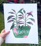 Sage Plant Wall Art, Limited Variable Edition Screenprint - Image 4