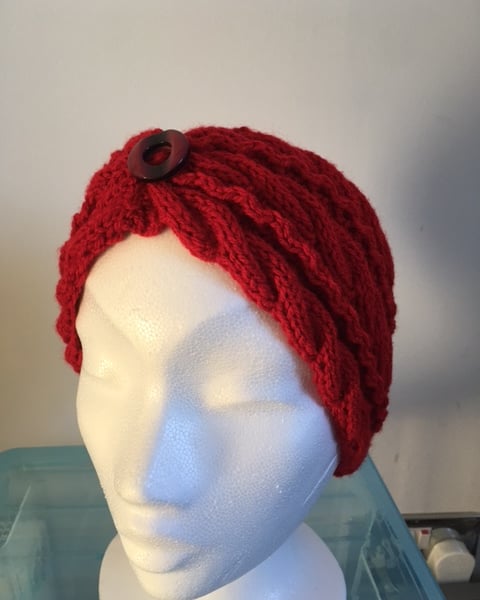 Ladies Ear Warmers - Red