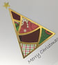 Paper pieced Christmas Tree Christmas card - Image 2