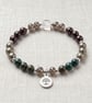 Good Health & Vitality Crystal Bracelet, Personalised Engraved Gift