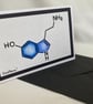 Serotonin greetings card