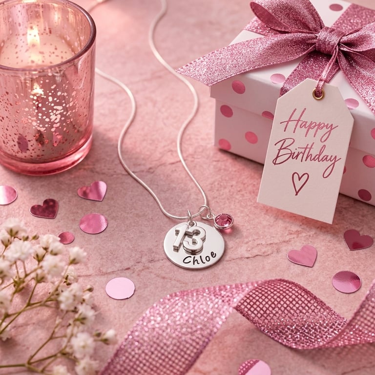 20th Birthday Gift - Personalised Necklace - Daughter Sister Granddaughter Niece