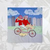 Valentines day card - tandem fun