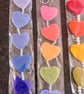 Handmade needle felted heart garland - Image 3