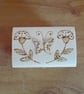 Floral Engraved Keepsake Box: Handmade Wooden Jewelry Storage.