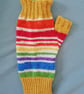 Fingerless Gloves - Hand knitted - multicoloured - Image 2