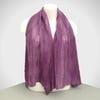 Purple and pink nuno felted scarf supplied gift boxed