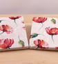 Marble 'Poppy' Coasters - Image 1