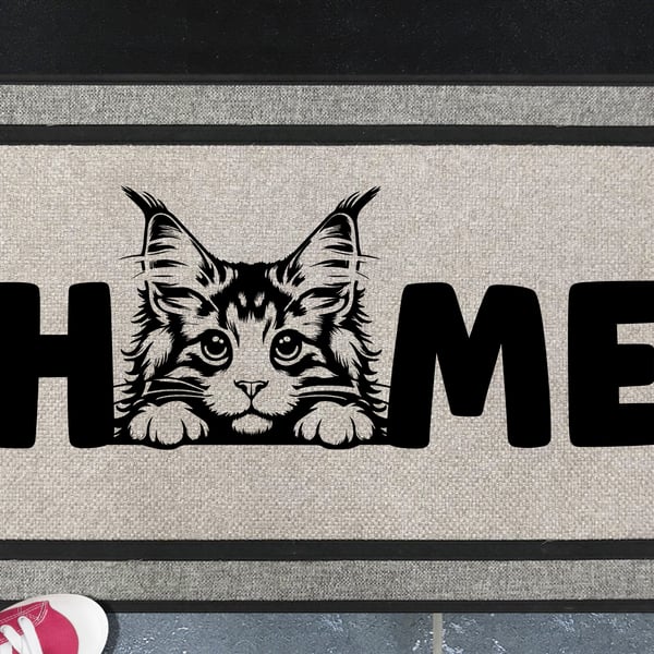 Maine Coon Home Door Mat No.1 - All Weather Doormat - 45x70cm 
