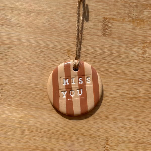 Miss You Hanging Decoration