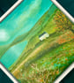 Lake View Cottage, original acrylic painting - Image 4