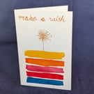Handmade ‘Make a Wish’ Greeting Card