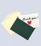 Set of 8 Plantable Wildflower Seed Thank You Cards with Green & Cream Envelopes - Image 2