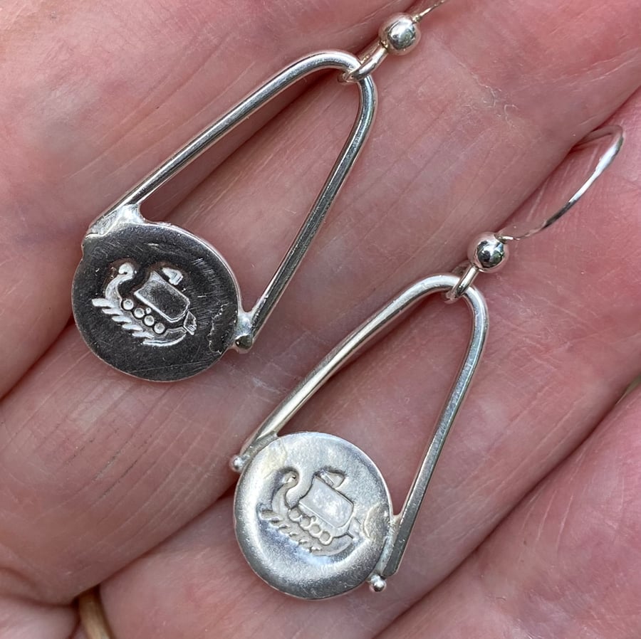 Viking cheap ship earrings