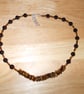 Tiger's eye and agate necklace - Image 1