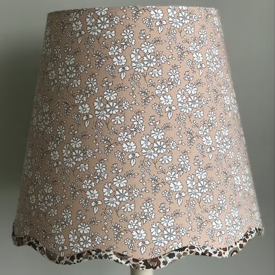 NEW Liberty Capel -Handmade Scalloped Table Lampshade 