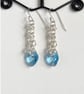 Blue Heart Sterling Silver Earrings - Image 6