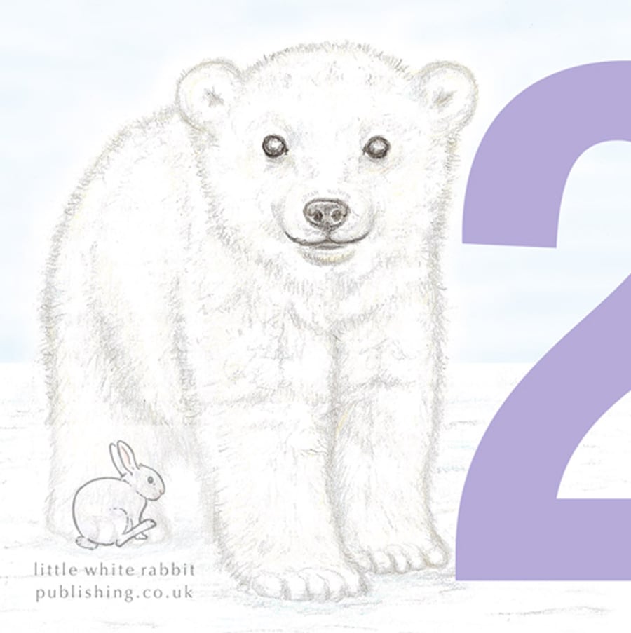 Polar Bear Cub - 2 Card