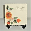 Hand painted original art Thank You card ( ref F 504)