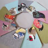 Selection of 4 or 6 'Peeking' Garden birds collection coasters (your own choice)