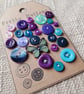 A curated collection of 25 pretty vintage  buttons