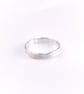 Sterling silver irregular band ring