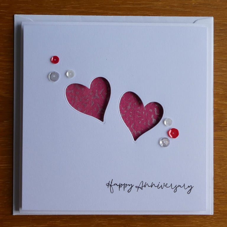 Heart Apertures Anniversary Card