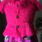 Cherry Fluzzie Flared Dress