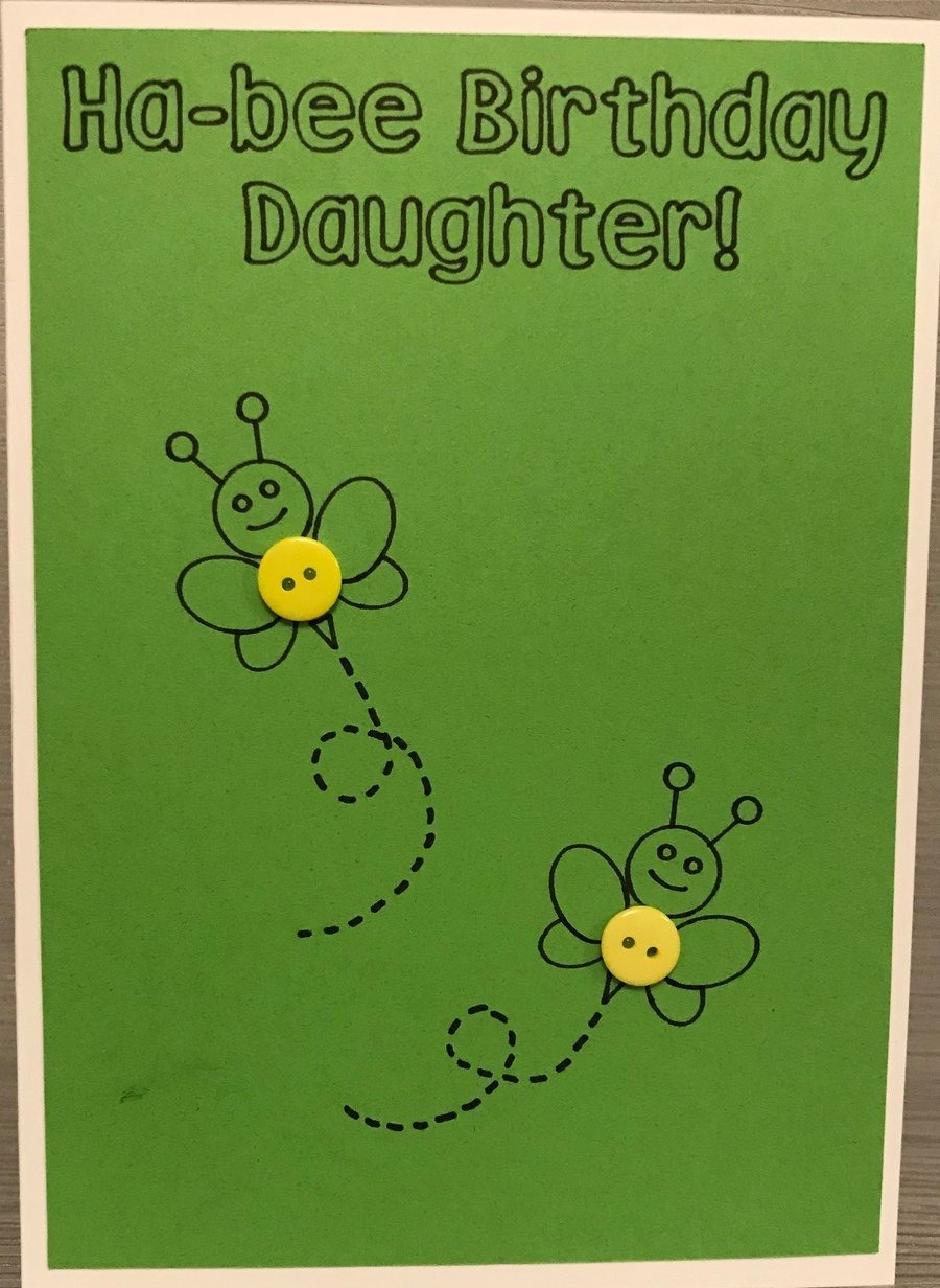 Ha-Bee Birthday - Personalised Card