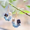 Blue Florals Crochet Earrings