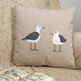 Cushion Seagull Nature Wildlife Seabird Coastal 