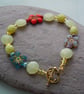 Lemon Jade & Czech glass bead bracelet - Image 2