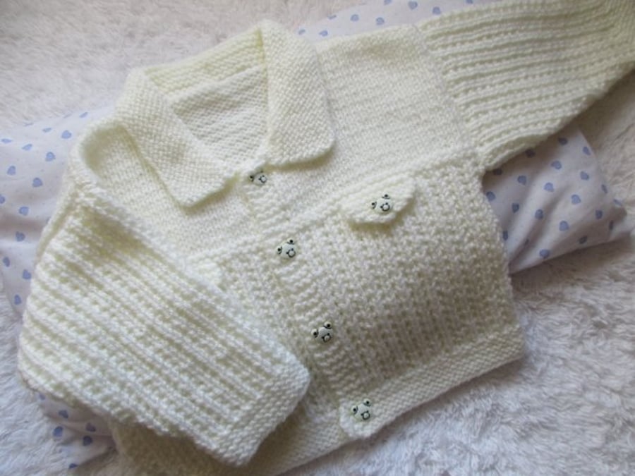 18" Boys cardigan with Collar