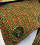 Harris Tweed crossbody bag with Glass handmade buttons  - Image 3