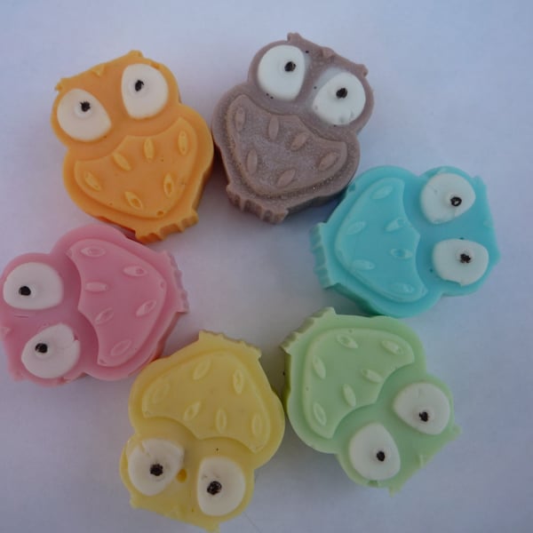novelty owl soaps x 6