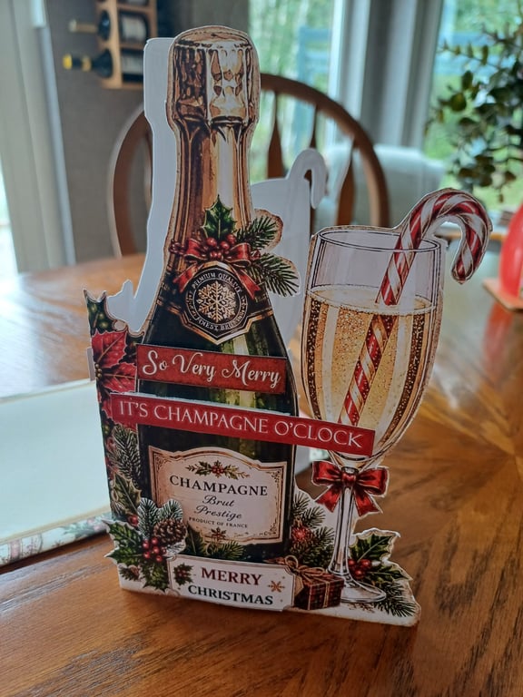 Christmas card Cocktails, Champagne time