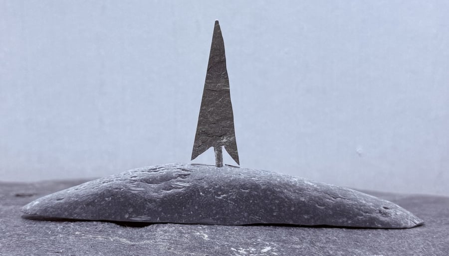 Tiny Stone Tree on a Stone Hill