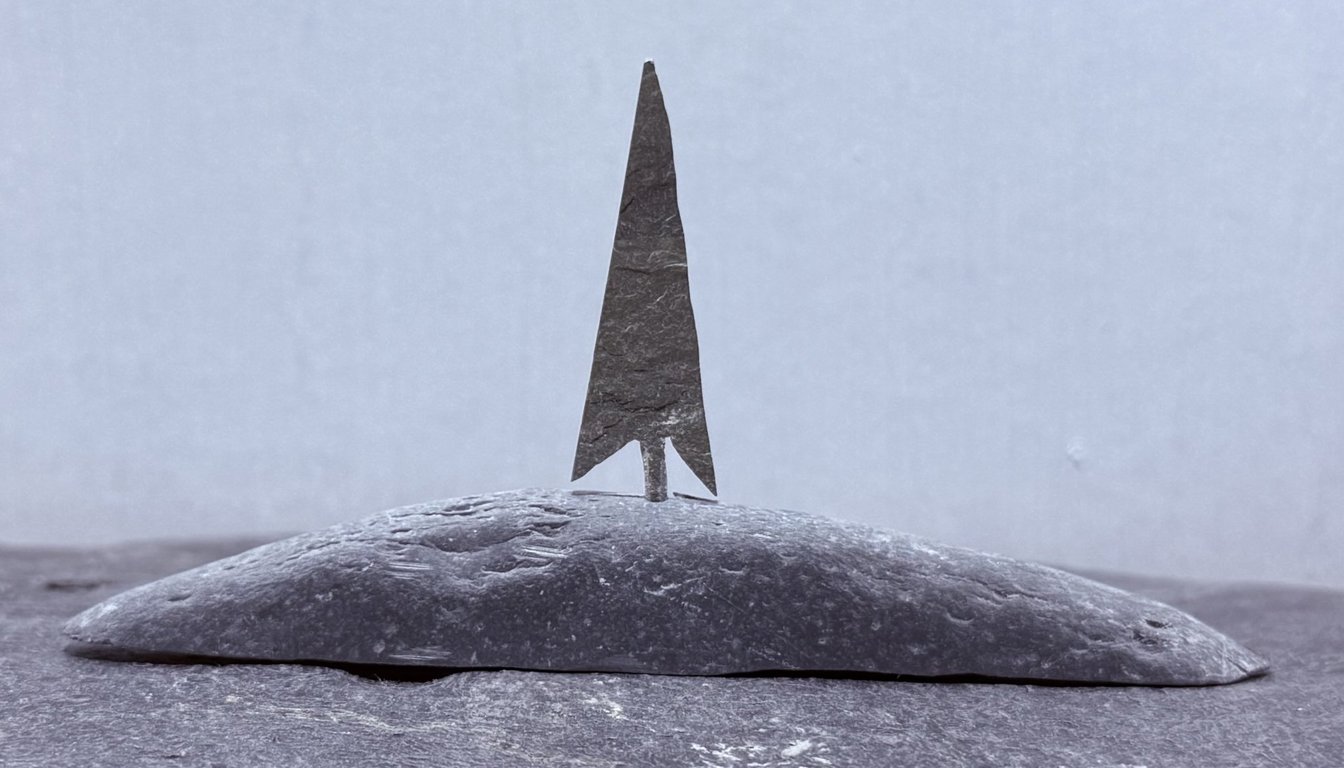 Tiny Stone Tree on a Stone Hill
