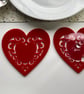 Acrylic Heart Coasters Set of Four or Six V1 - Image 1