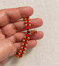 Children's Christmas Reindeer Macramé Bracelet – Red & Brown, Adjustable - Image 2