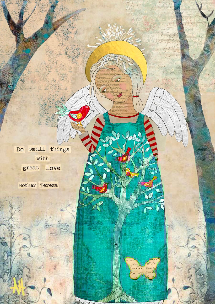 Mixed Media Art Do Small Things With Great Love