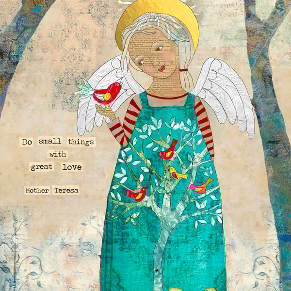 Mixed Media Art Do Small Things With Great Love