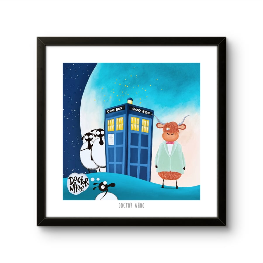 Image of Doctor Whoo - 10" print