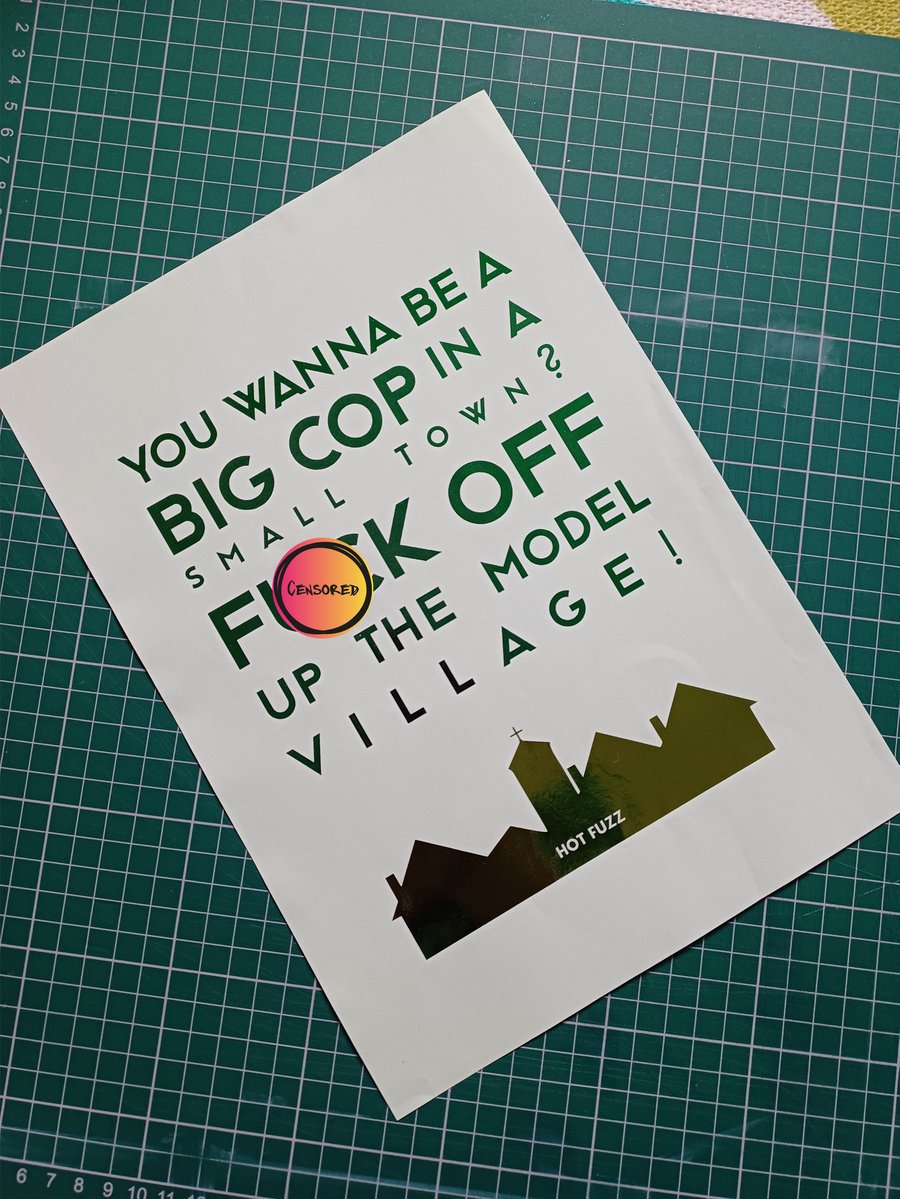 Hot Fuzz - Model Village Print