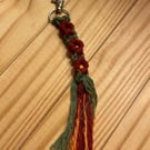 Macrame Key Ring or Bag Clip