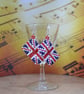 Union Jack Beadwork Earrings - Image 2