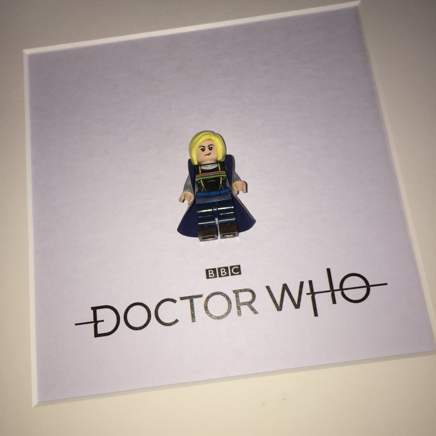DOCTOR WHO - Framed custom minifigure - Lego - Awesome art work