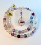Fluorite & Crystal Necklace - Birthday, Anniversary, Wedding, Gifts For Her - Image 1